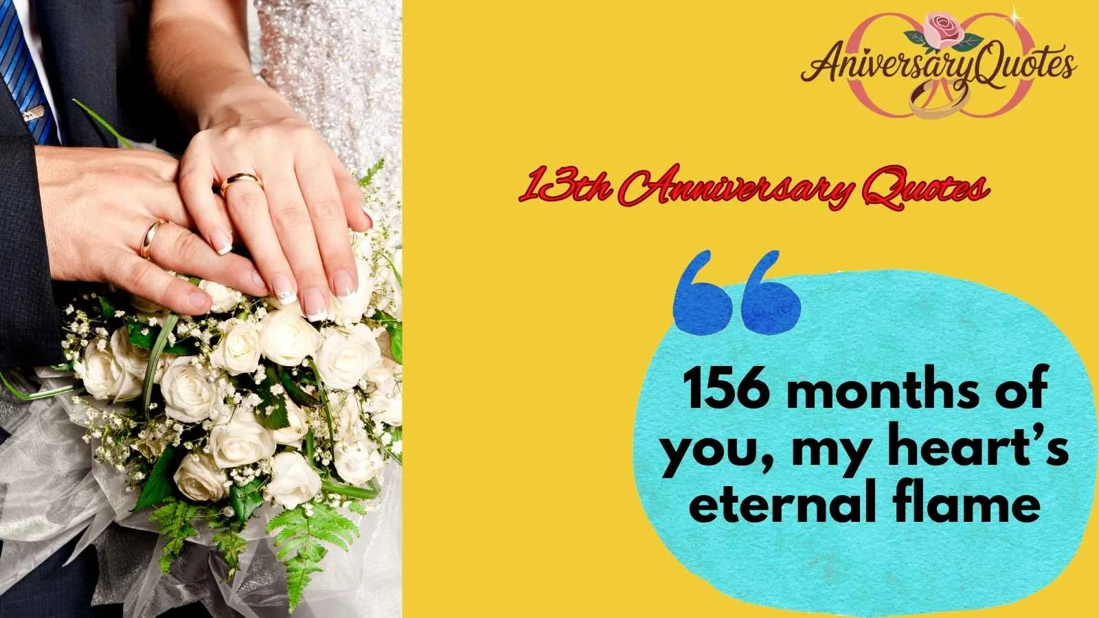 13th Anniversary Quotes
