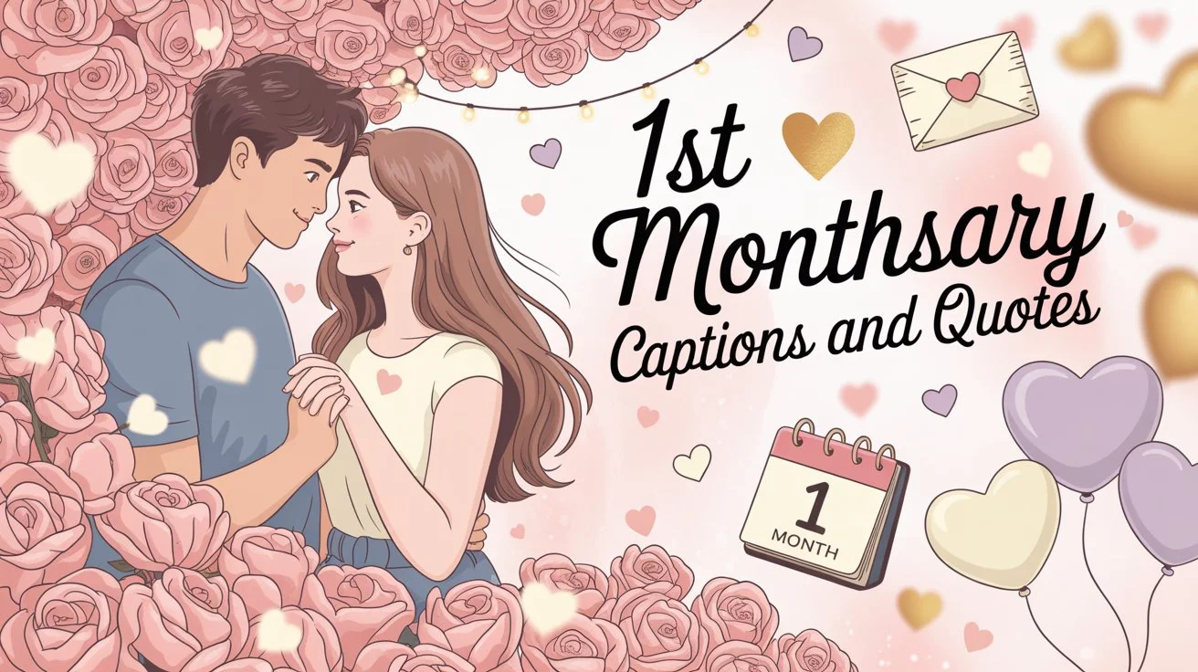 1st Monthsary Captions and quotes
