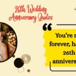 26th Wedding Anniversary Quotes