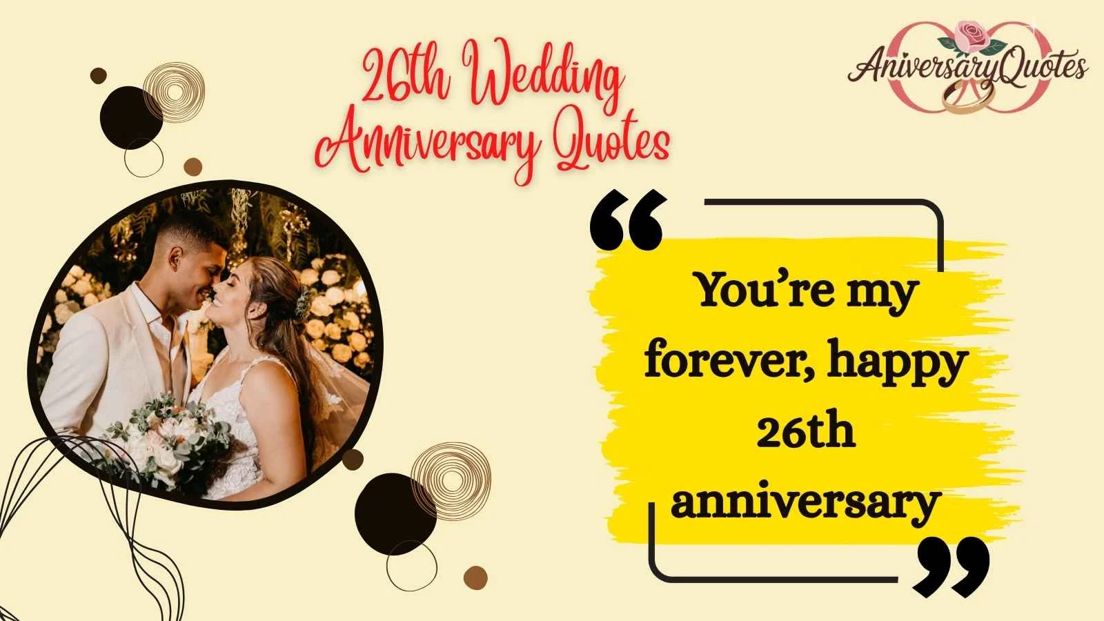 26th Wedding Anniversary Quotes