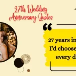 27th Wedding Anniversary Quotes