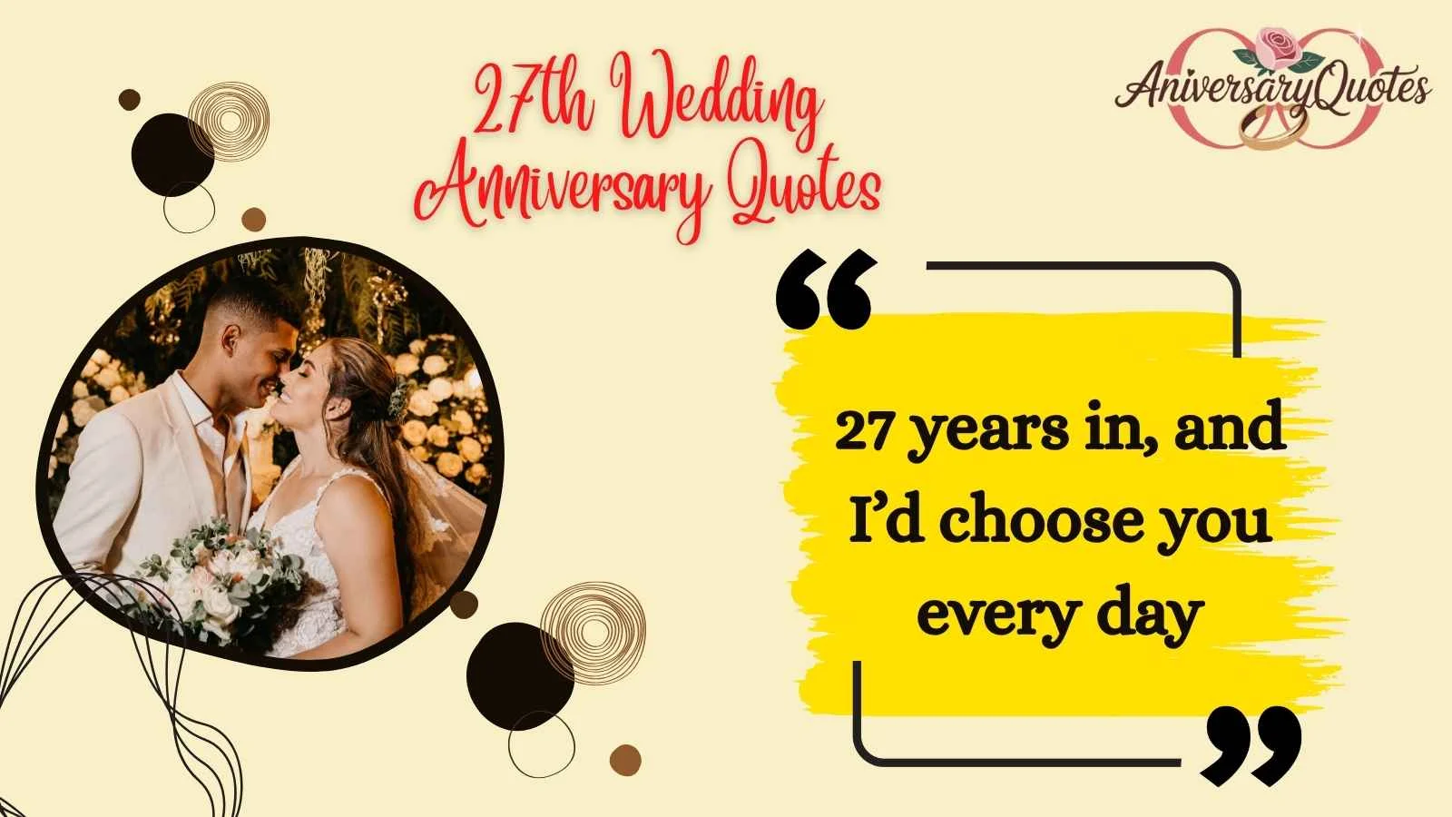 27th Wedding Anniversary Quotes