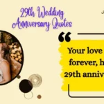 29th Wedding Anniversary Quotes