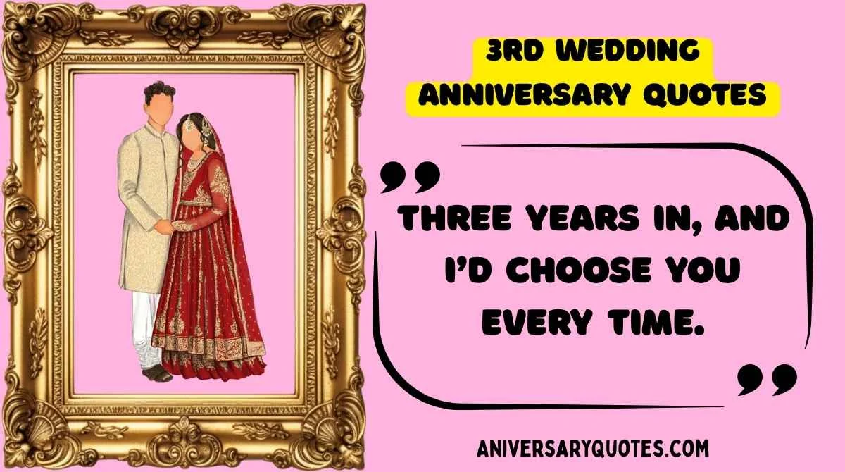 3rd Wedding Anniversary Quotes