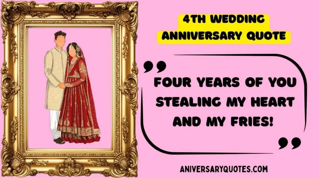 Cute and Playful 4th Anniversary