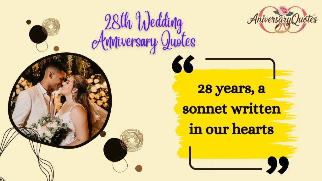 Poetic 28th Anniversary Captions