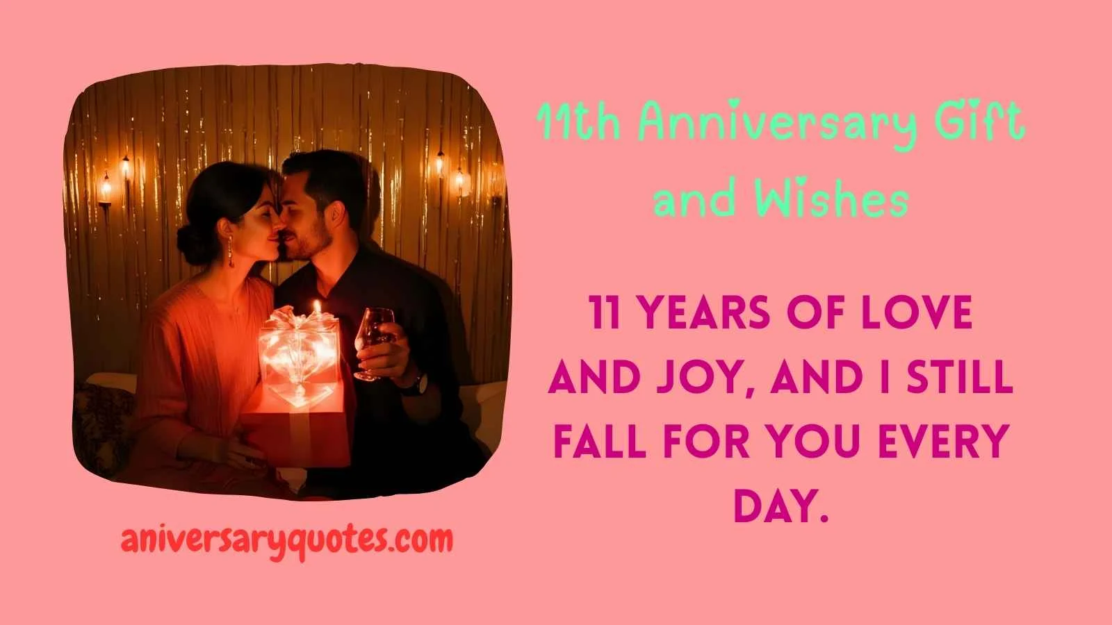 11th Anniversary Gift and Wishes