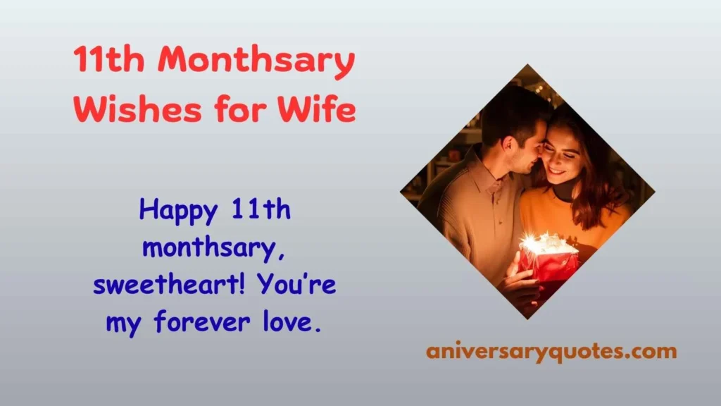  11th Monthsary Wishes for Wife