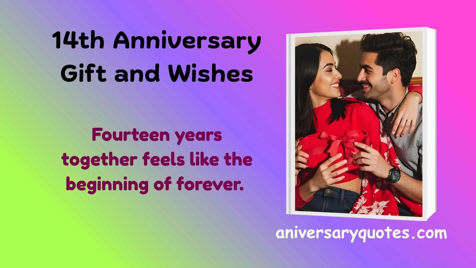 14th Anniversary Gift and Wishes