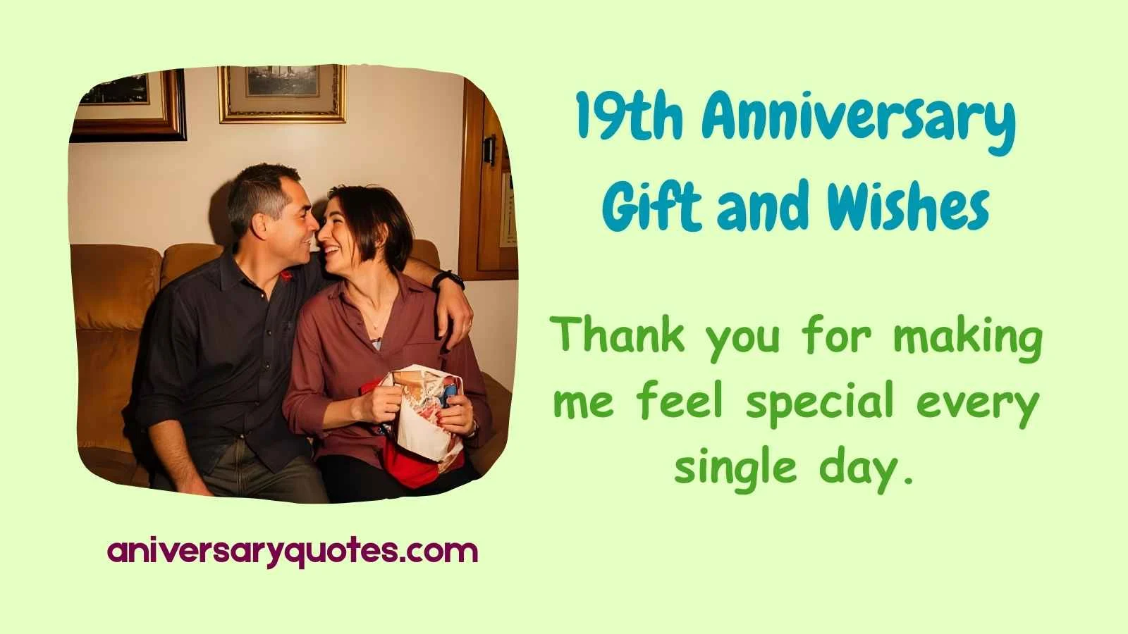 19th Anniversary Gift and Wishes