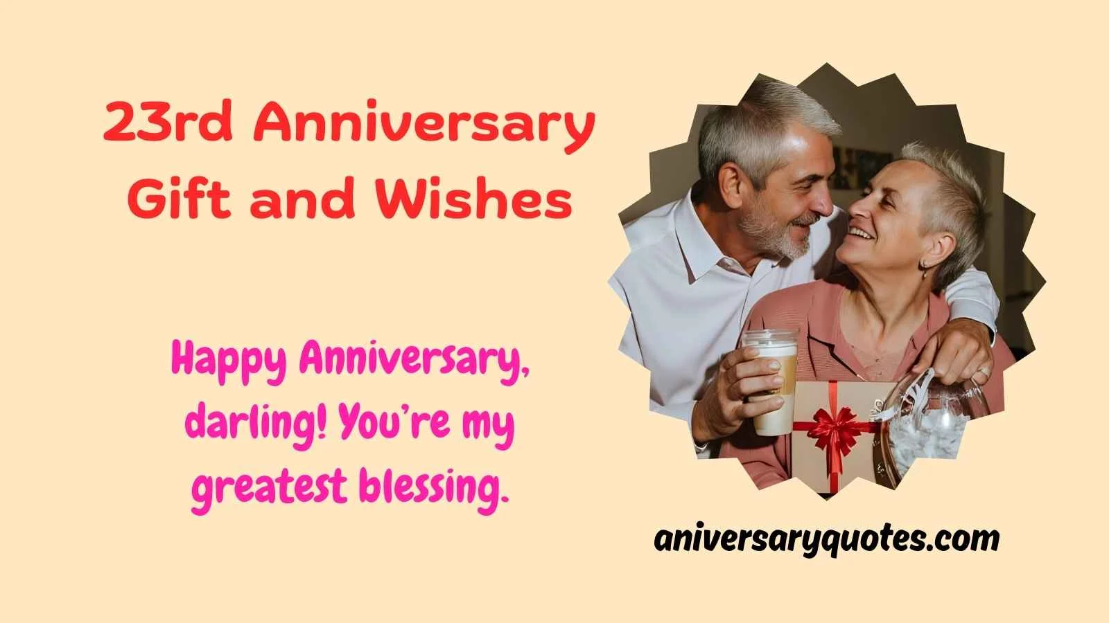 23rd Anniversary Gift and Wishes