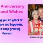 26th Anniversary Gift and Wishes