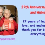 27th Anniversary Gift and Wishes