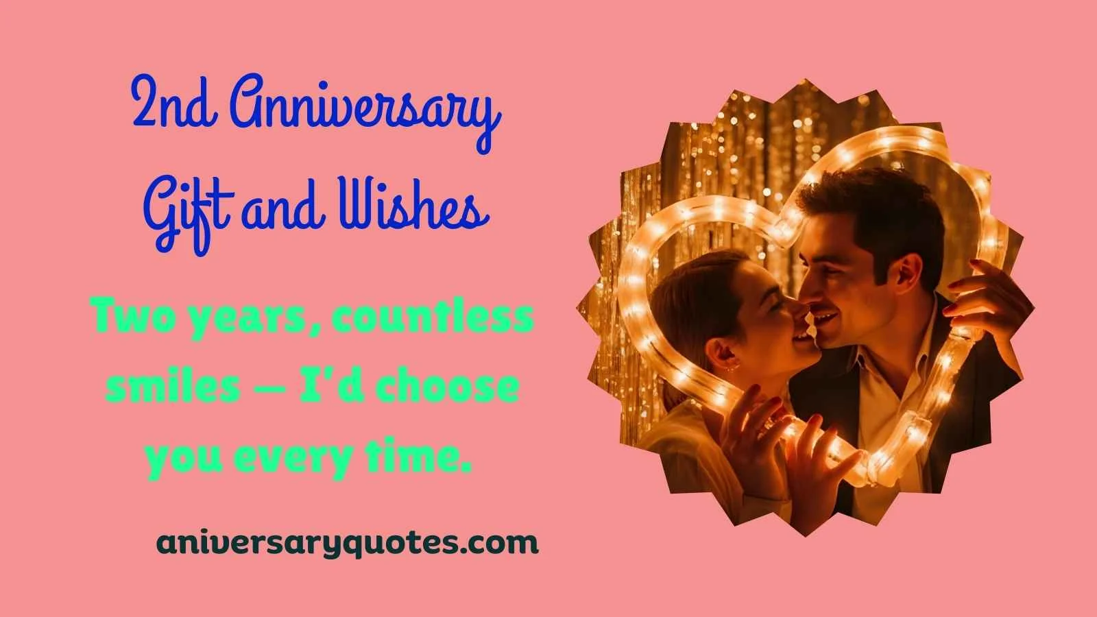 2nd Anniversary Gift and Wishes
