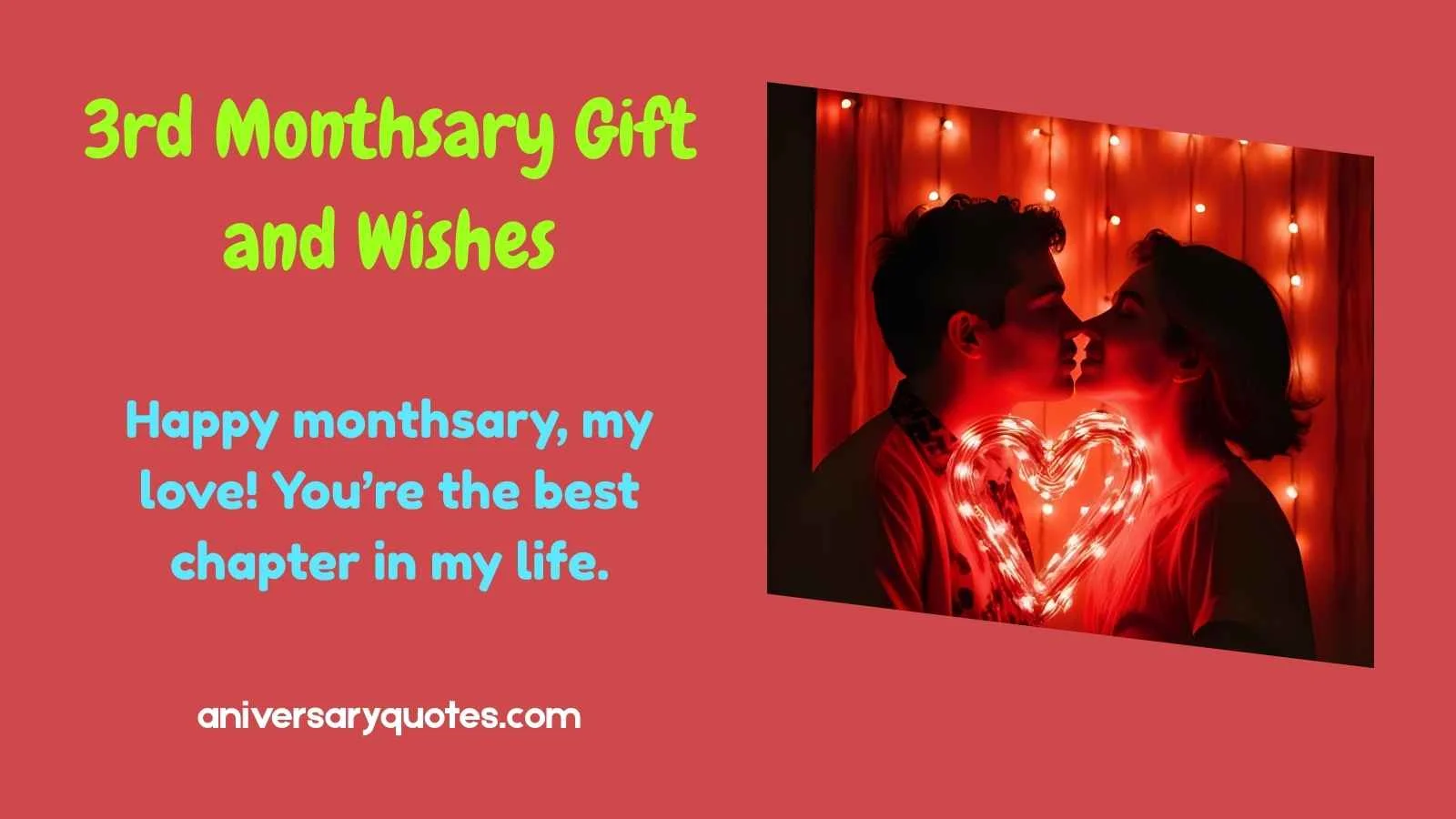 3rd Monthsary Gift and Wishes