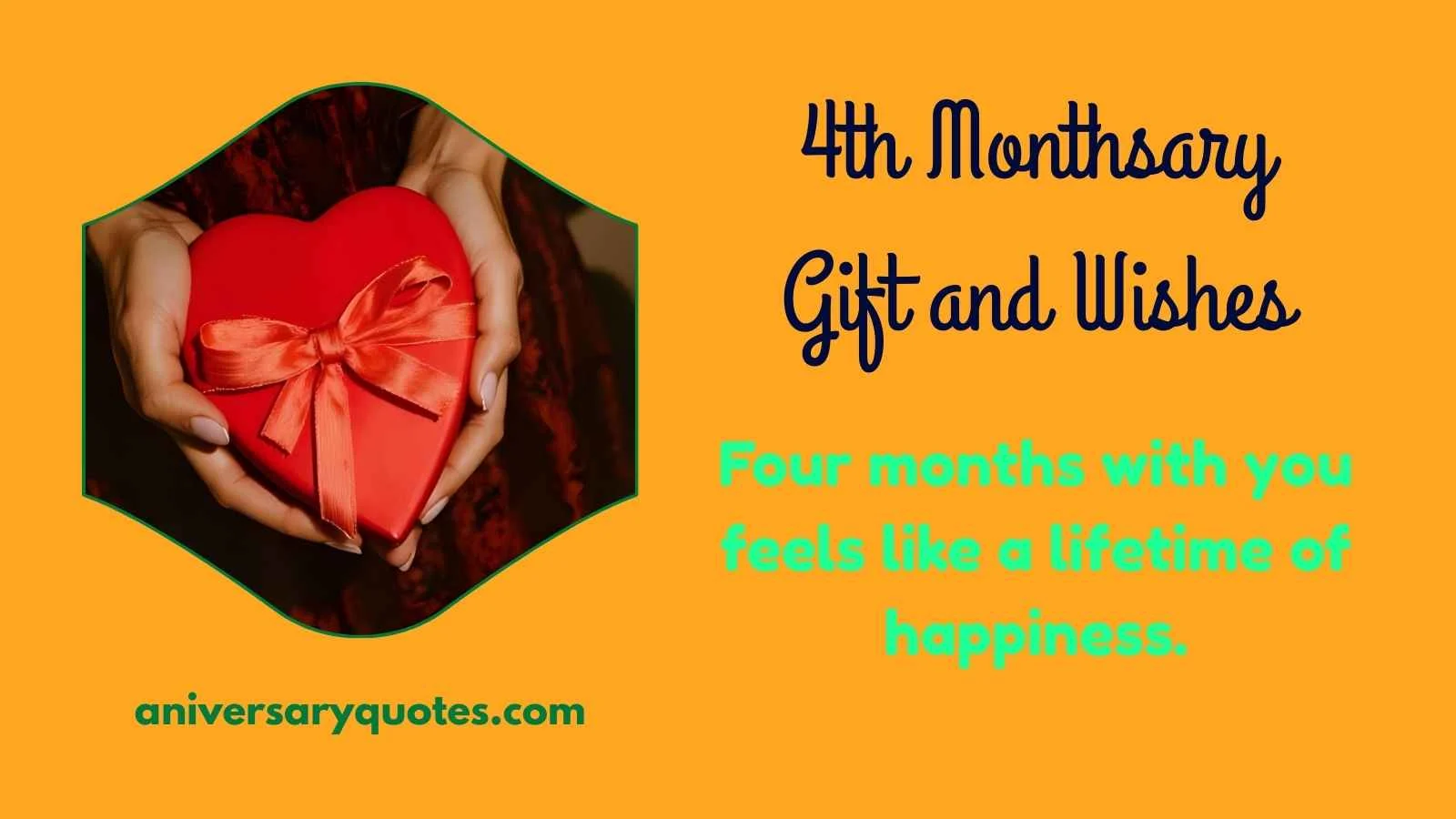 4th Monthsary Gift and Wishes