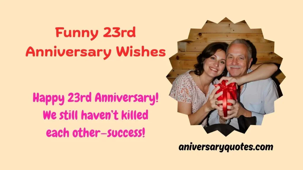 Funny 23rd Anniversary Wishes