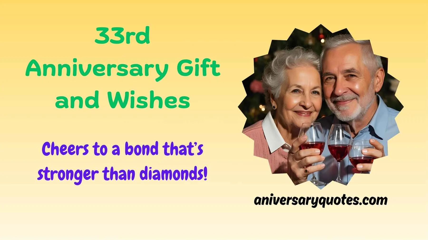 33rd Anniversary Gift and Wishes