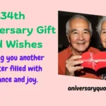 34th Anniversary Gift and Wishes