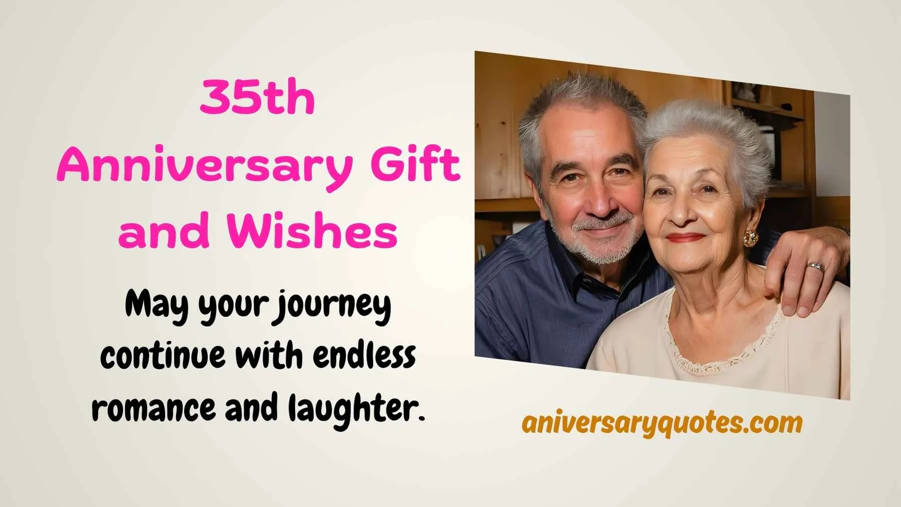 35th Anniversary Gift and Wishes
