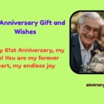 61st Anniversary Gift and Wishes