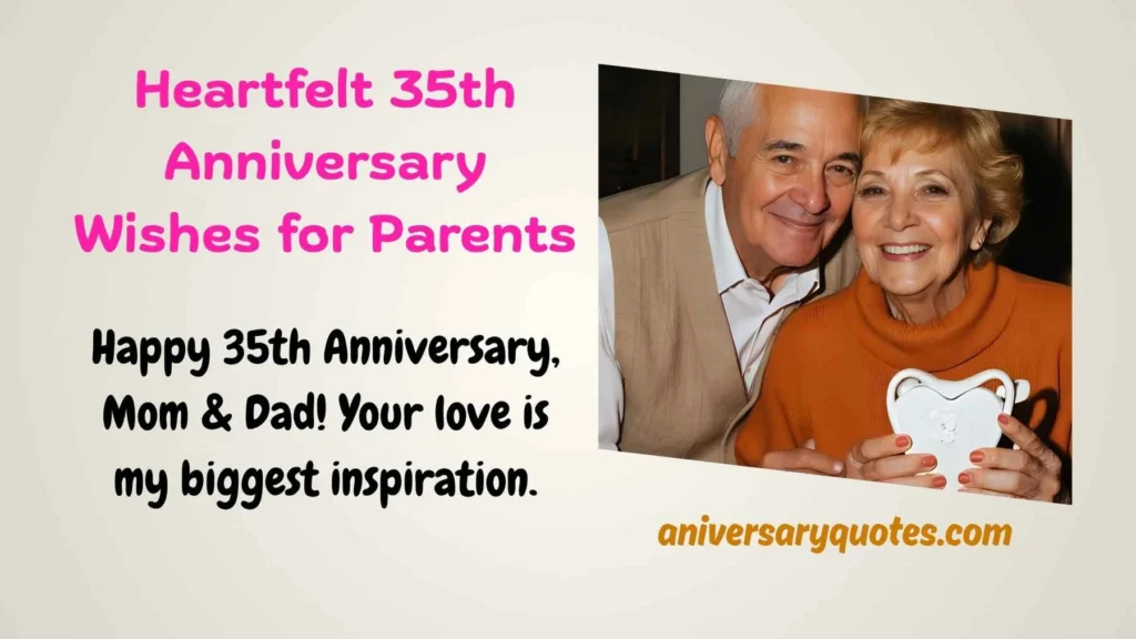 Heartfelt 35th Anniversary Wishes for Parents