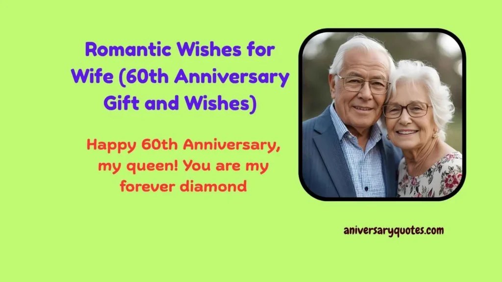 Romantic Wishes for Wife (60th Anniversary Gift and Wishes)